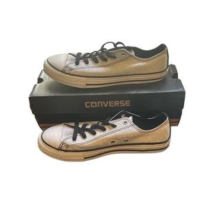 Converse Kids Sneakers - Black and silver metallic